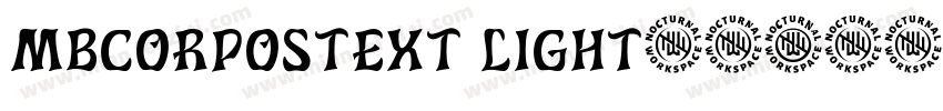 mbcorpostext light亮体字体转换